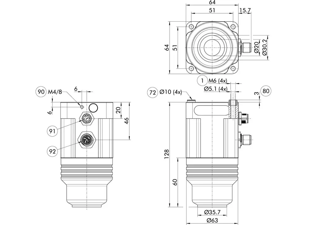 Schunk EMH-RP 036-B - Magnetic gripper EMH