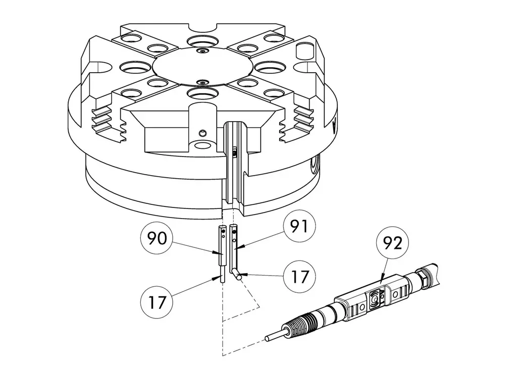 Schunk PZV 125 - 4-finger centric gripper PZV