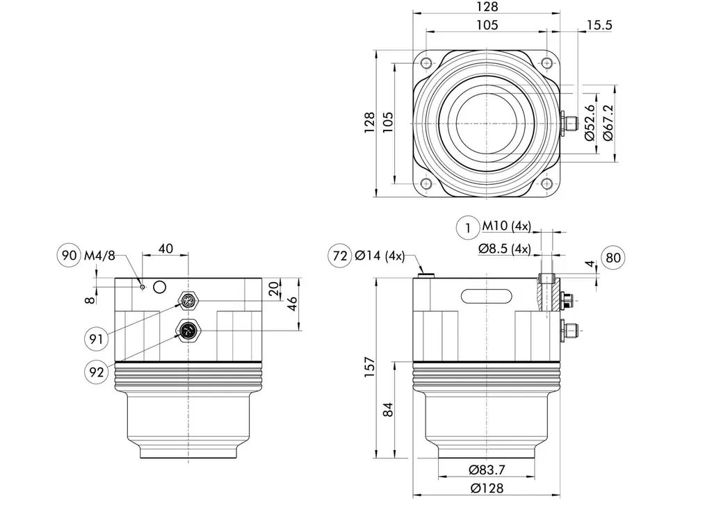 Schunk EMH-RP 084-B - Magnetic gripper EMH