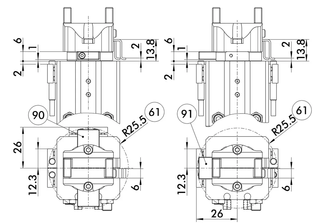 Schunk GSM-P 32-AS-S-090 - Rotary gripping module