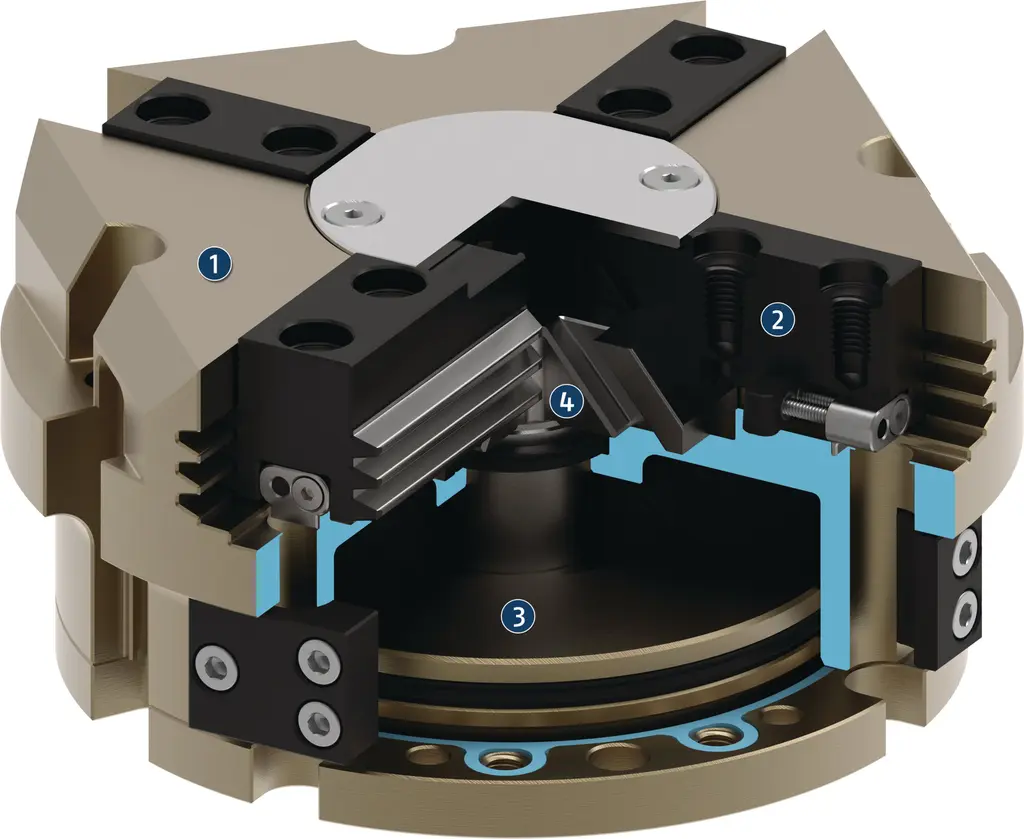 Schunk PZV 200 - 4-finger centric gripper PZV