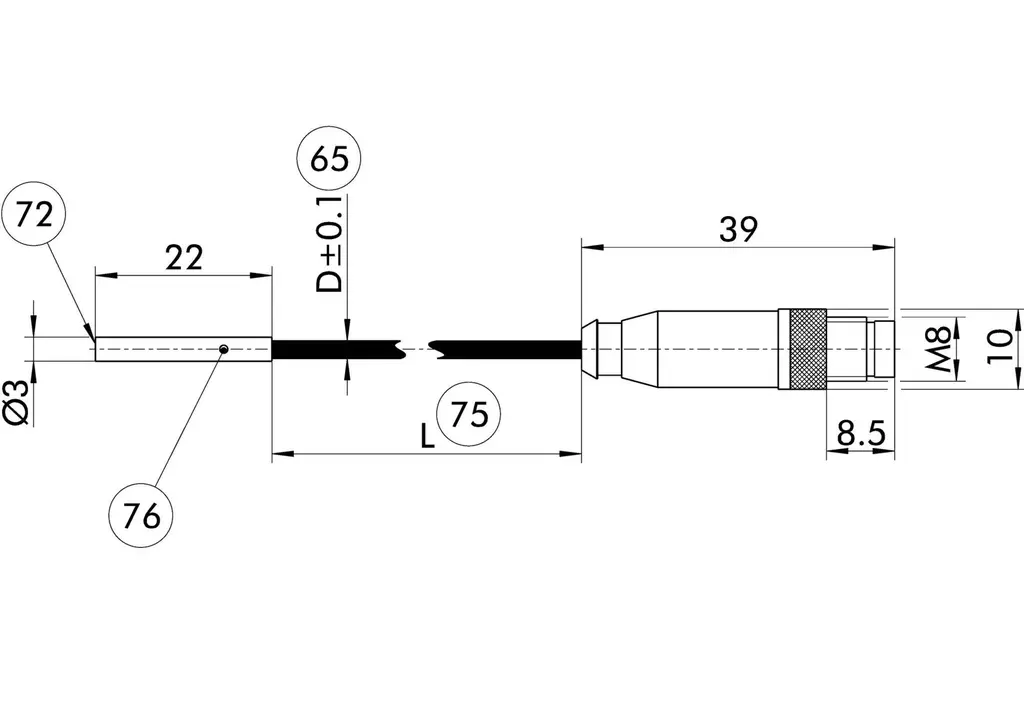 Schunk IN 30L-S-M8-PNP - Inductive proximity switches