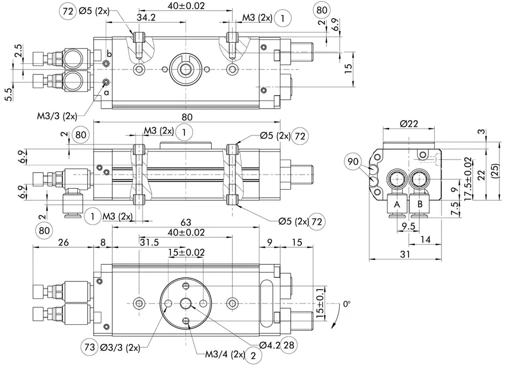 Schunk  - Miniature swivel unit SRU-mini