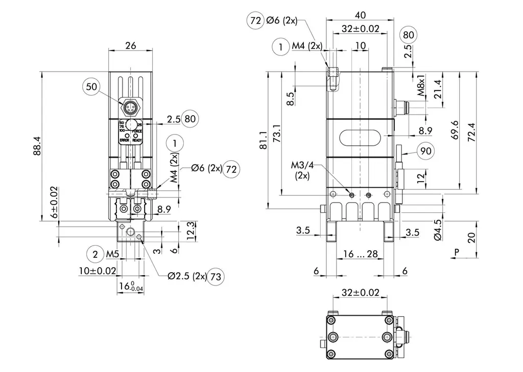 Schunk EGP 40-N-N-IOL - Gripper for small components EGP