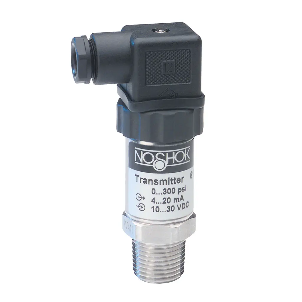 0 to 30 psig, 0.25% Accuracy (Best Fit Straight Line (BFSL)), 4 to 20 mA Output, 1/2" National Pipe Thread (NPT) Male Pressure Transducer with DIN EN 175301-803 Form A Electrical Connection