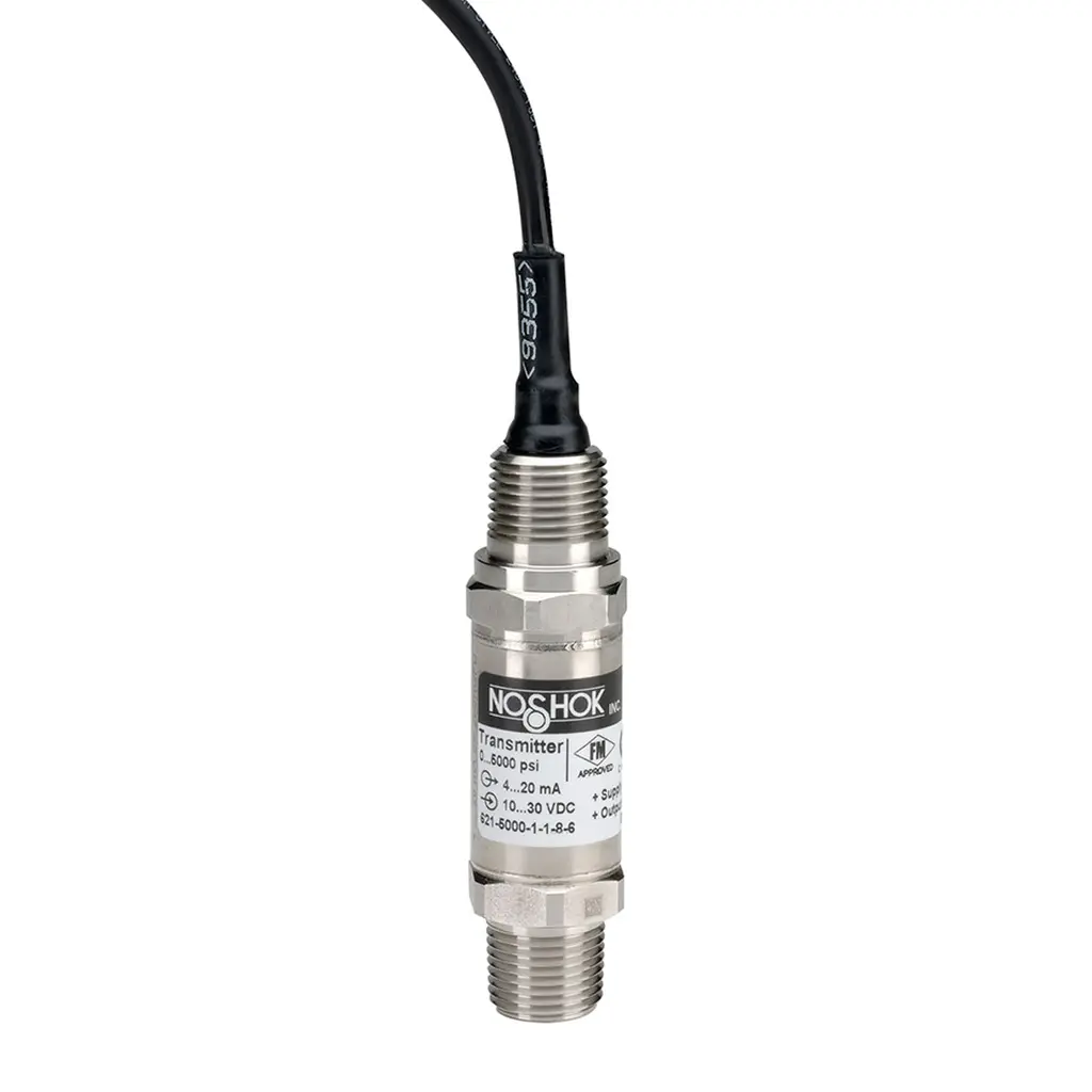 0 to 100 psig, 0.25% Accuracy (Best Fit Straight Line (BFSL)), 4 to 20 mA Output, 1/4" National Pipe Thread (NPT) Male Pressure Transmitter with 1/2" National Pipe Thread (NPT) Conduit (6 ft Cable Attached)