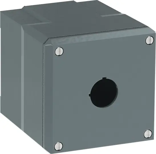 ABB 080SP-1M - 1-HOLE ENCL GREY ALUM DEEP W/CONDUIT