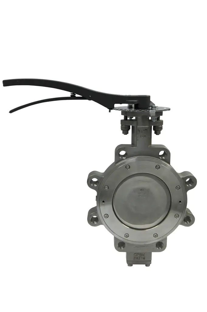 Apollo Class 150 Carbon Steel Butterfly Valve with Stainless Steel Disc, Stem, & Pin, RTFM Seat, Bare Stem, Standard 30" (2 x Lug)