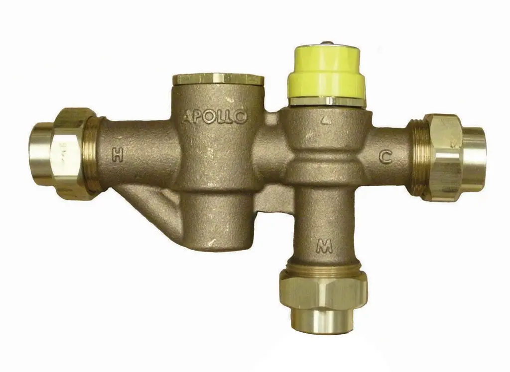 Apollo Bronze Emergency Eyewash Mixing Valve 1/2" (3 x Solder)