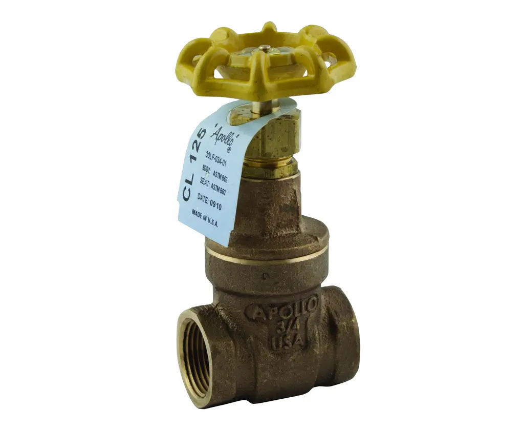 Apollo Class 125 Non-Rising Stem Bronze Gate Valves, Threaded Bonnet 1" (2 x FNPT)