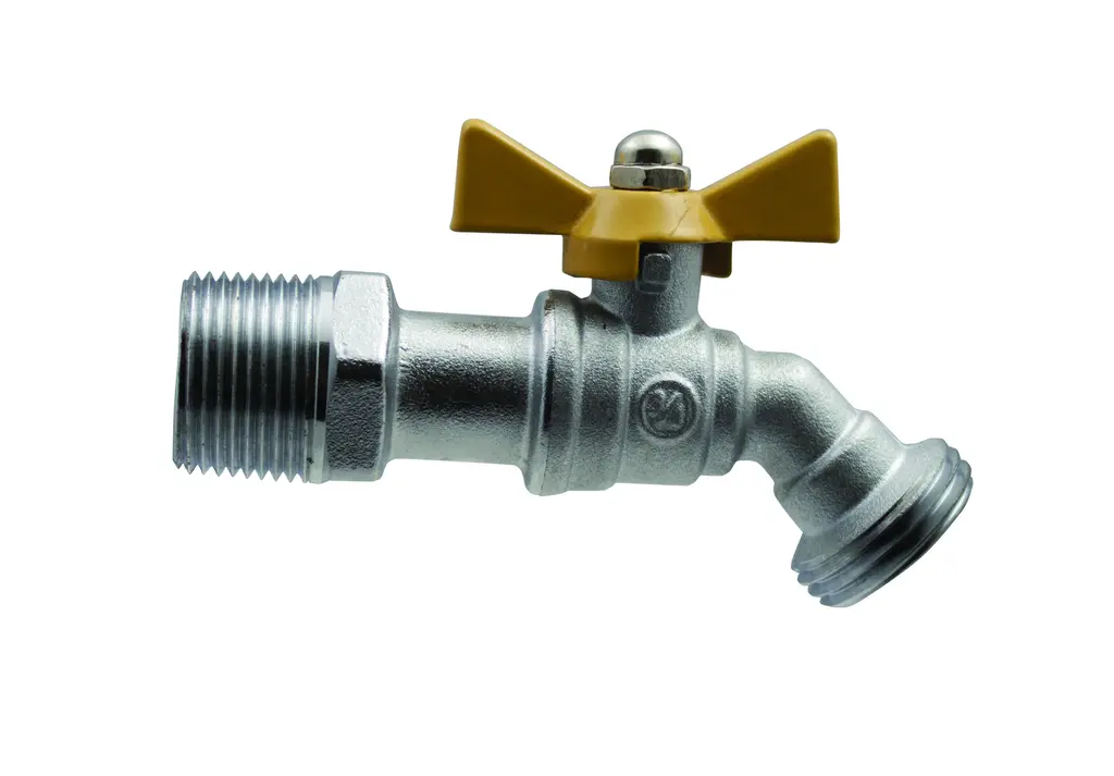 Apollo Ball Valve Bibb Faucet, 1/2" (MNPT x Hose Connector)