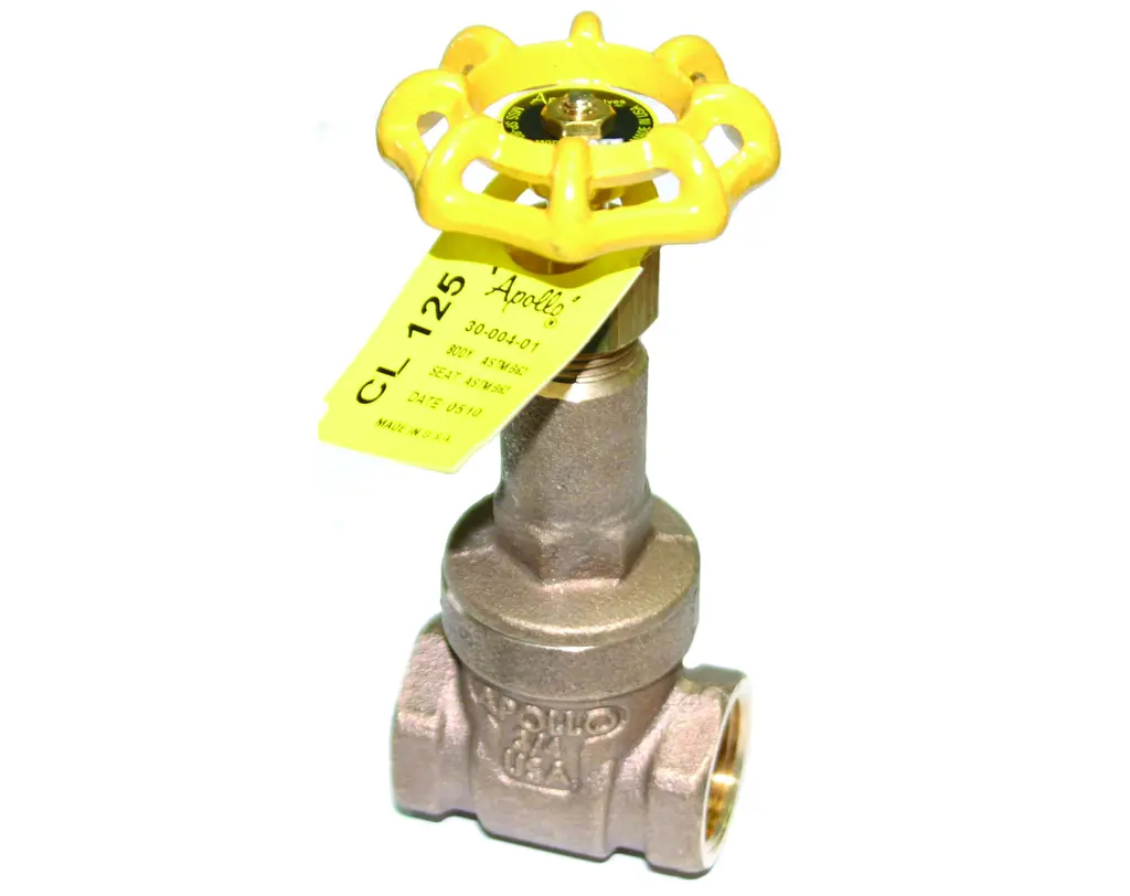 Apollo Class 125 Non-Rising Stem Bronze Gate Valves, Threaded Bonnet 1" (2 x Solder)