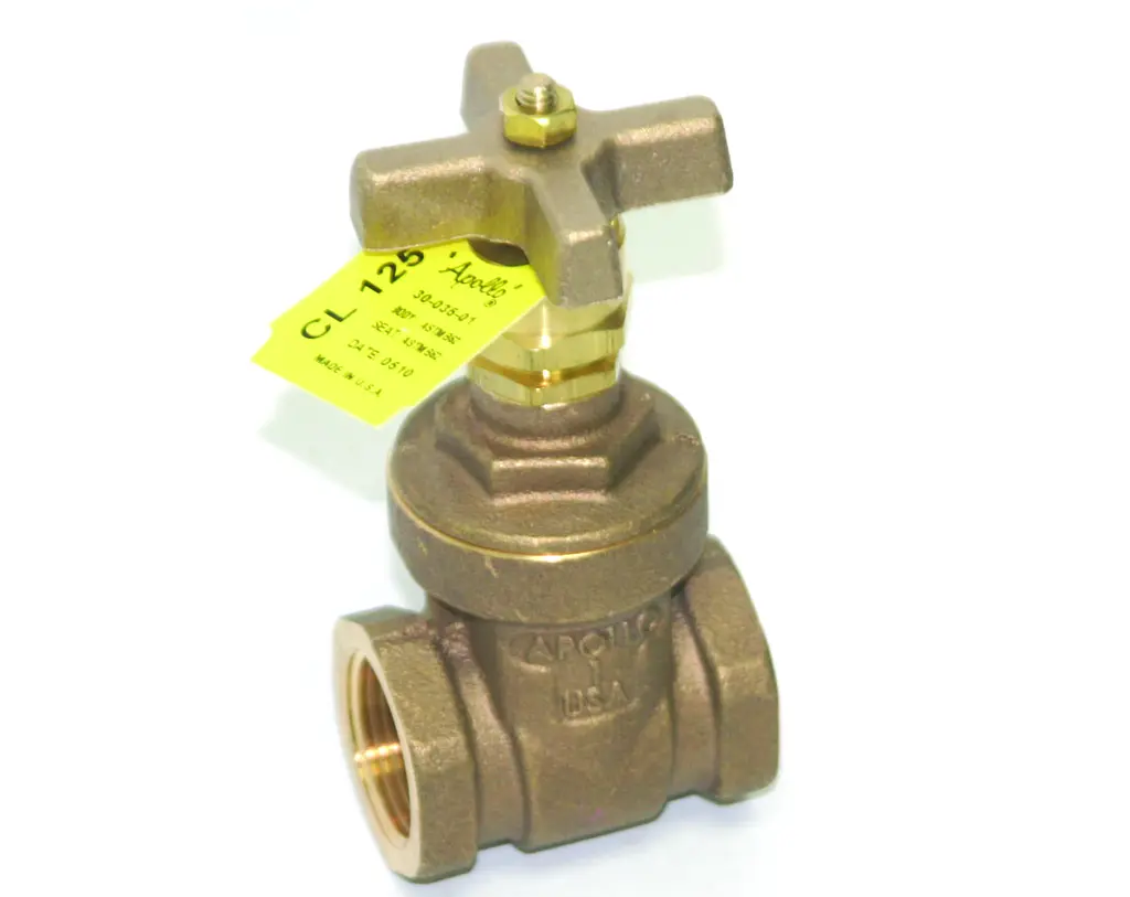 Apollo Class 125 Non-Rising Stem Bronze Gate Valves, Threaded Bonnet 1" (2 x FNPT)