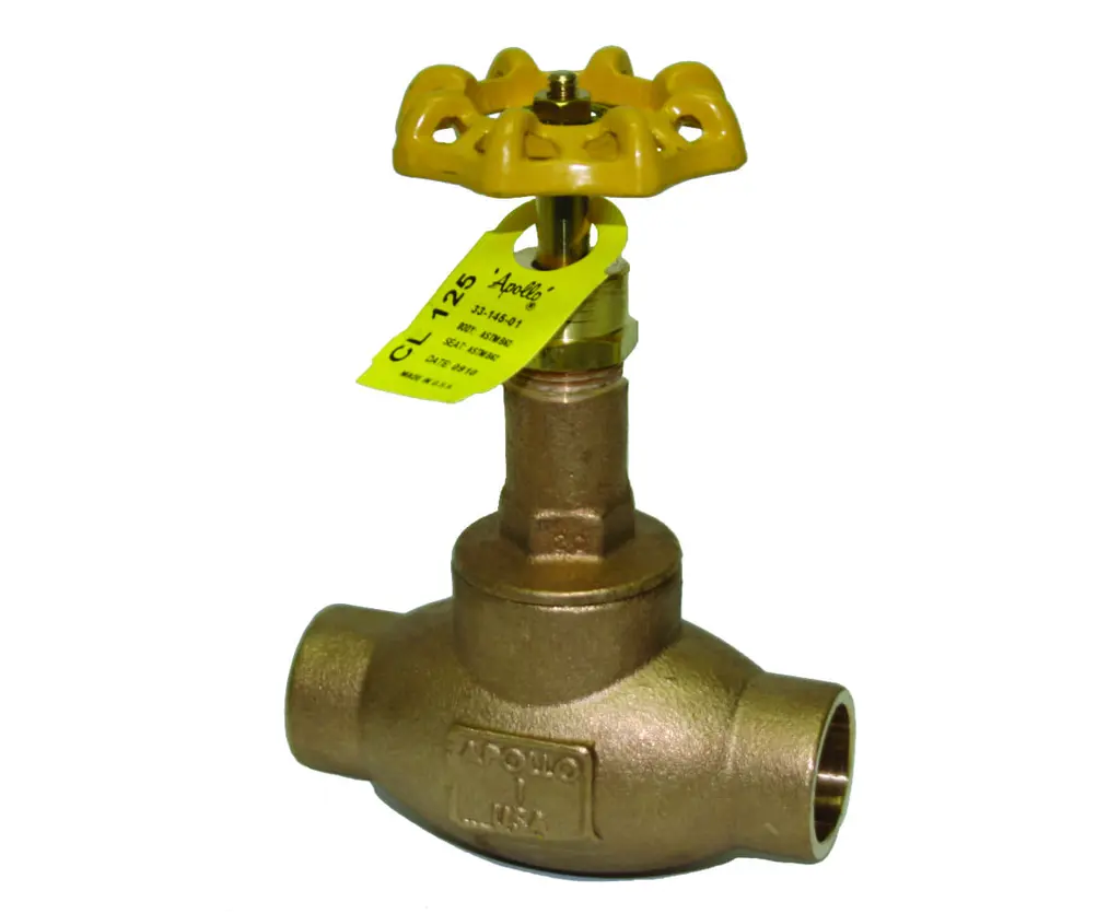 Apollo Class 125 Bronze Globe Valve 1" (2 x Solder)