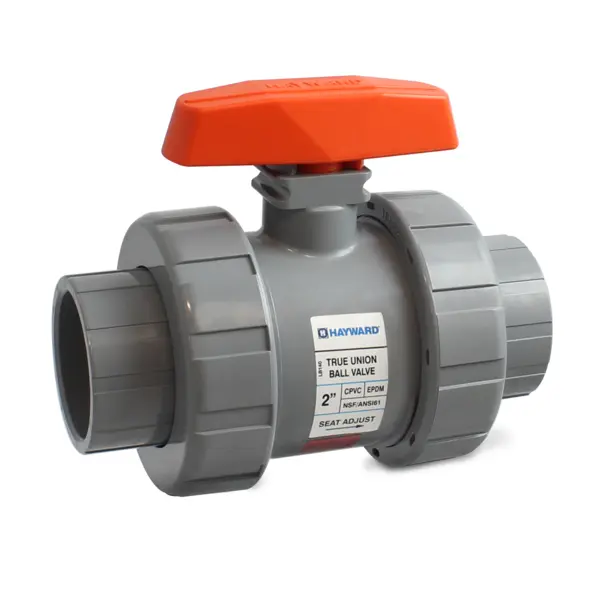 1-1/4" Ready for Actuation TU Ball Valve GFPP w/FPM o-rings, threaded ends