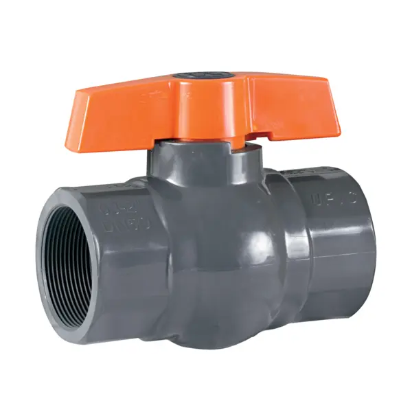 1-1/4" PVC QIC2 Compact Ball Valve w/EPDM o-rings; PTFE seats; socket end connections