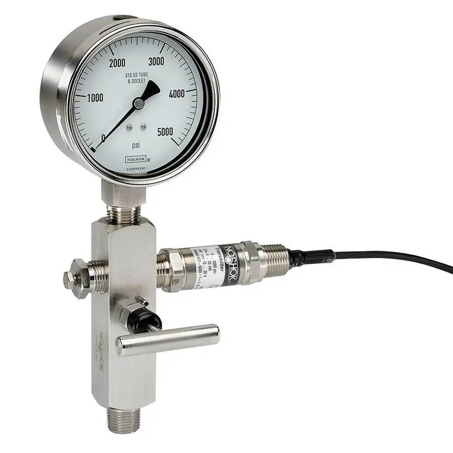 1-1/2" 304 Stainless Steel Case, 316 Stainless Steel Internals, 300 psi, 1/8" National Pipe Thread (NPT) Male Bottom Connection Pressure Gauge