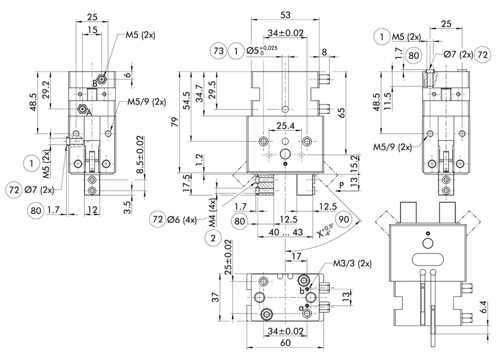 Schunk GAP 28-090 - Angular parallel gripper GAP