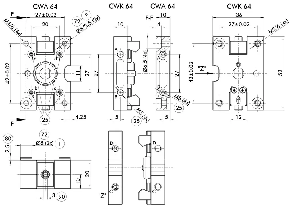 Schunk CWA-064-P - Compact change system CWS