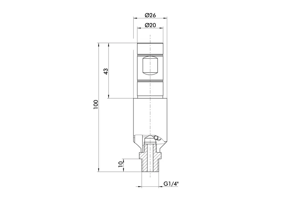 Schunk GSW-V20 - Vacuum gripper with shank interface GSW-V