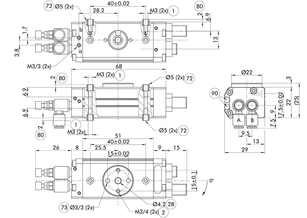 Schunk  - Miniature swivel unit SRU-mini