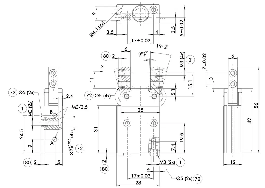 Schunk SWG 25 - Angular gripper SWG